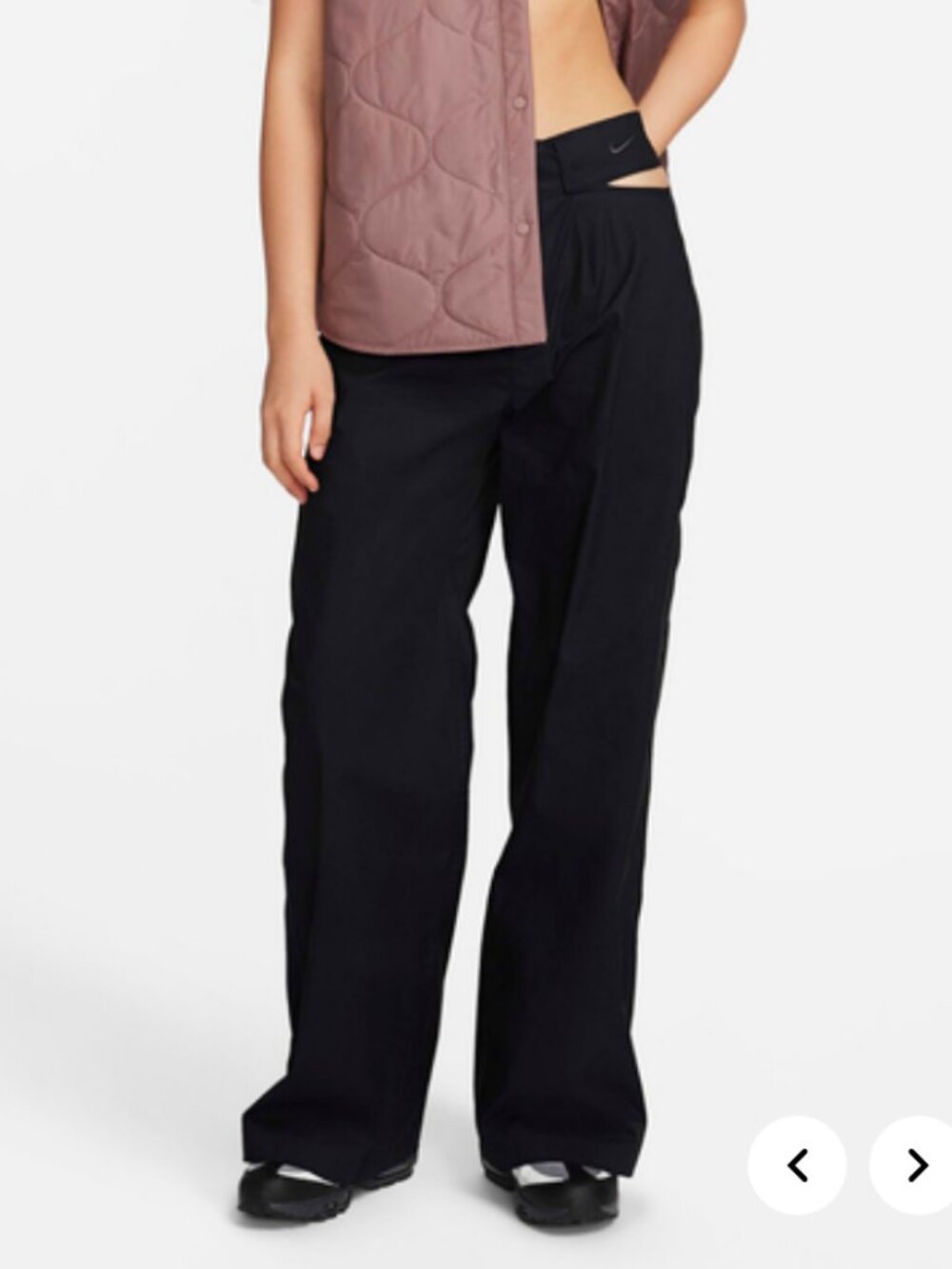 Nike Sportswear Cutout High Waist Wide Leg Trousers